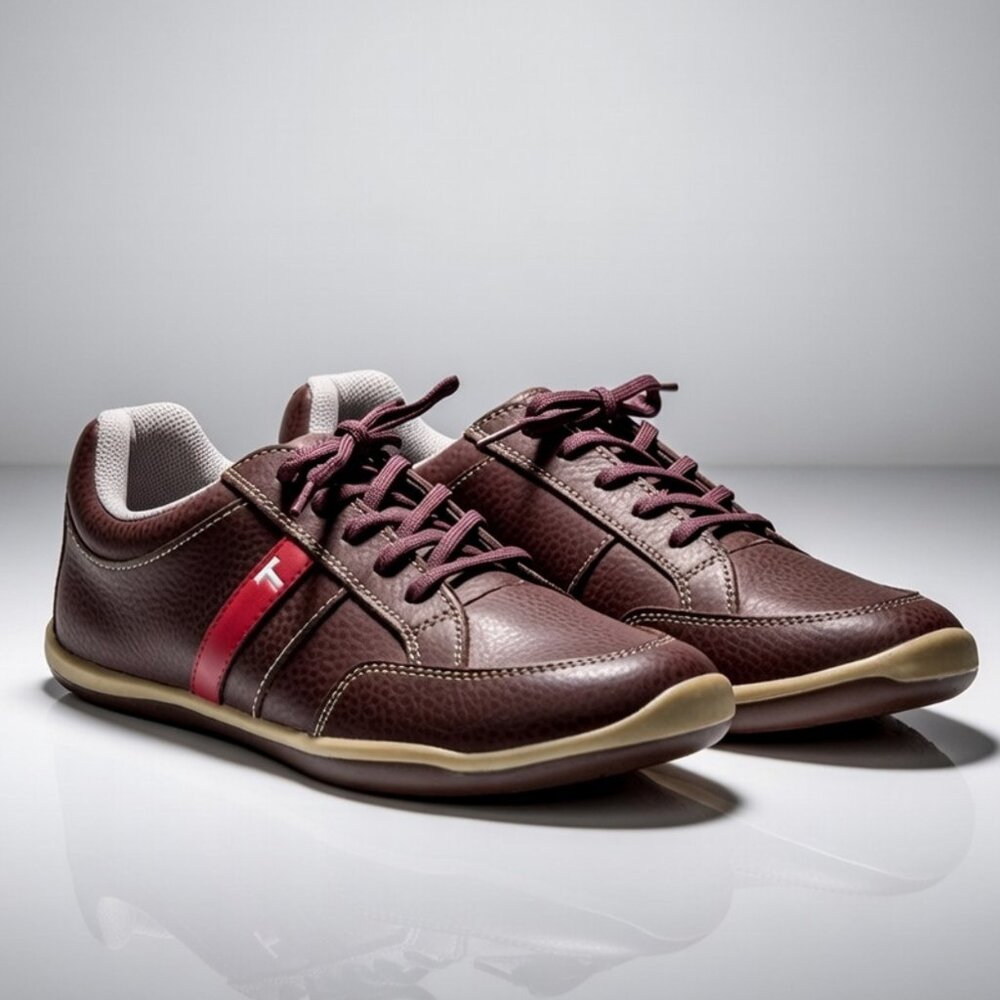 True Linkwear PHX Spikeless Golf Shoes Brown Leather Men's Size 10